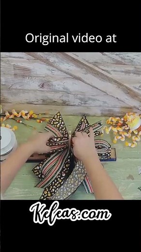 DIY Unique Stacked Halloween Bow 🎃🕸️ | Perfect Bow for Wreaths & Swags