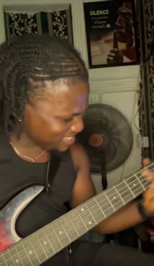 Energetic Bass Solo: A Fire Performance