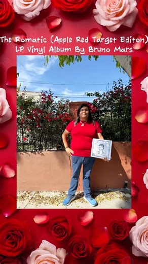 The Romantic (Apple Red Target Edition) LP Vinyl Album By Bruno Mars💽🍎🌹❤️ #brunomars
