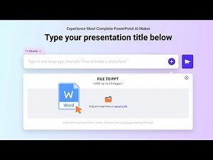 📝Turn Word Documents Into Slides Instantly | AI Word to PPT