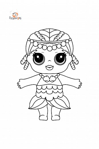Mewarnai gambar L.O.L. Surprise - Unduh, cetak, online