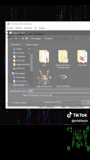Molestando un poco con el notepad #trucospc #blocdenotas #hackpc #errorpc #notepad