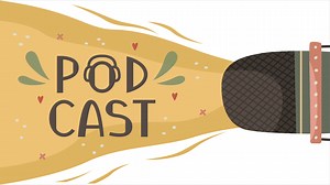 Download Microphone animation for a podcast. Audio blog. for free