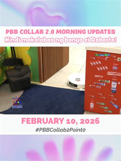2/10/26 MORNING UPDATES (KPM): Si Roberto the Vacuum Pet, mukhang may hamon kinakaharap! 🤖 #PBBCollab2Point0