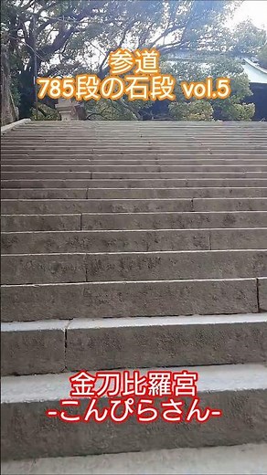 金刀比羅宮 -こんぴらさん 785段の石段- 参道 vol.5 in 琴平町 #神社 #神社巡り #shorts