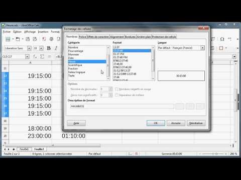 LibreOffice Calc - La bonne heure...