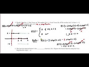 Building basic step functions; Boxcar Function; Sine Pulses