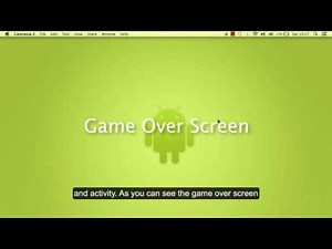 Game Over screen on android studio