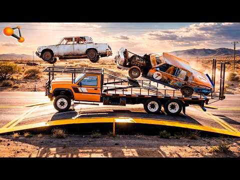 Cars vs Speed Bumps #8 - BeamNG drive