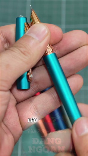 Calligraphy Fountain Pen 815 with Bamboo Leaf Nib, Rhinestone Embellished, Pen for Practicing Bea...