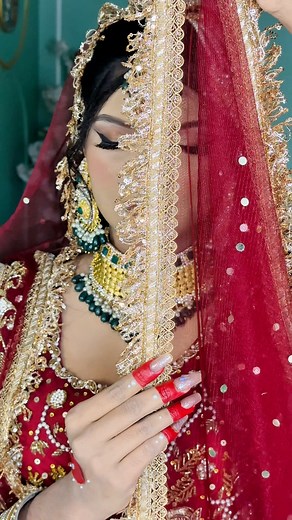 Pakistani inspired Gorgious Bride ❤️ Makeup done by Sharmin Sultana mam Mashaallah. Outfit: Rent dress for you Jewellery: Piqu Mart #makeupbysharminahmed Booking is going on ☎️01834-597634 Address : Chawkbazer, Beside Keary shopping mall, opposite sadias kitchen, under ground of LG show room. | Depilex Makeover & Beauty Salon