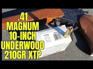 .41 Magnum 10 Inch Thompson Contender 210gr Underwood JHP