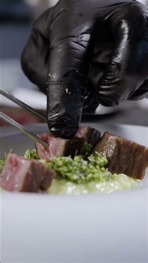 A Signature Dish with Siberian Caviar