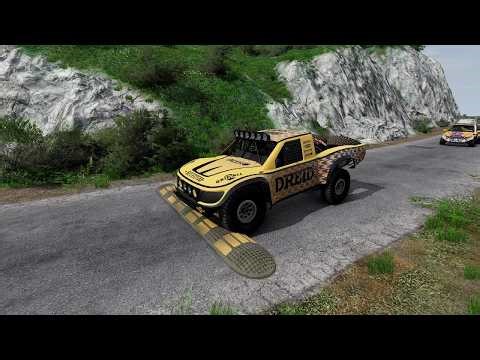 Mobil Cars Truck bus vs Speed bumps #24 Live 2