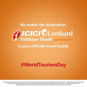 Travel worry-free and care-free with ICICI Lombard Travel Insurance. Pack your bags while we handle the rest.👜 #ICICILombard #NibhayeVaade #HappyWorldTourismDay | ICICI Lombard