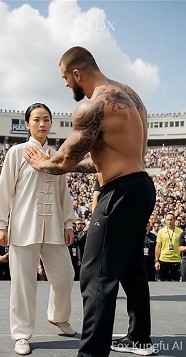 Skill vs. Brute Force: Kung Fu Master vs. Giant Fighter | Fox Kung Fu AI