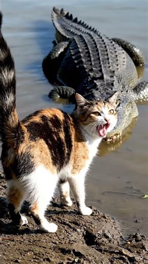CAT VS ALLIGATOR: Backyard Stand 🐱🐊