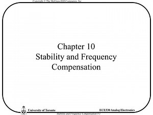 Chapter 10 Stability and Frequency Compensation - SlideServe