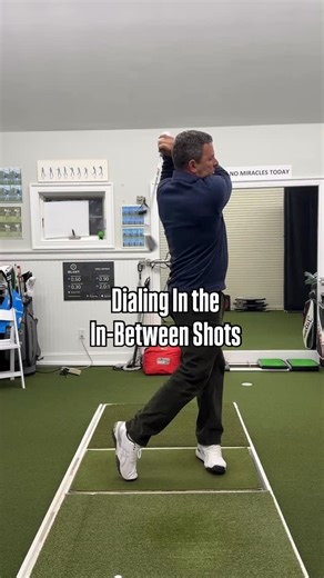 Kevin Sprecher on Instagram: "There are many times while playing that you may be in between clubs. I recommend using this winter to learn how to play shots that are less than full swings. #golfswing #golfswingtips #wintergolf #golfpractice #golfcoaching"