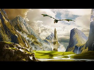 Dragon Valley Ambience | Dragon noises, Flapping wings, Growl, Roar, Birds, Crickets | ASMR
