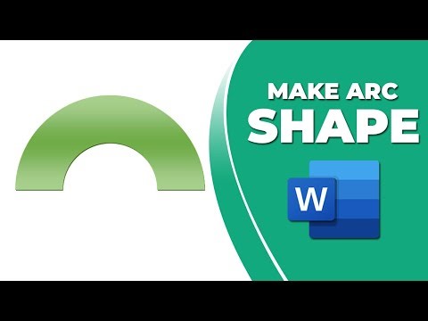 How to make an arc shape in Word