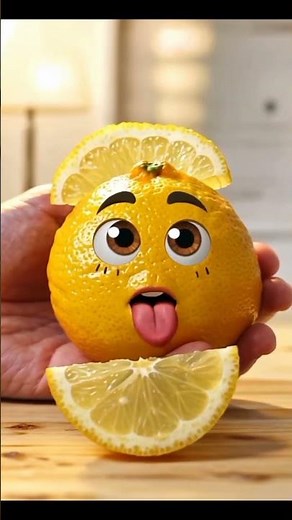 Cute Lemon Animation 🍋 | Funny Sour Reaction | AI Short Video #viralvideo #10millionview