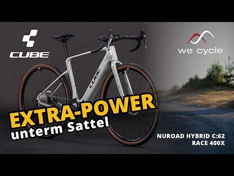 CUBE Nuroad Hybrid C:62 Race 400X 2026 – Carbon E-Gravel bike with Bosch SX for everyday use & ad...