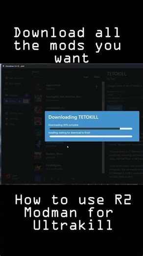 How to use R2modman to mod Ultrakill #ultrakill #modding