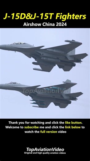 PLA Naval J-15T Flying Shark carrier-based fighter @ Airshow China 2024