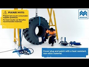 NEW Monaflex Tutorial - OTRS - Sidewall repair in OTR tyres using the Monaflex OTRS System