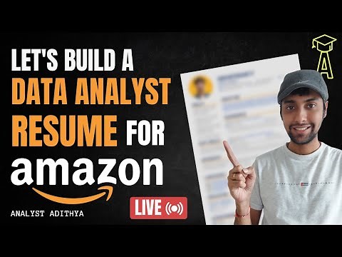 🔴 Building a Data Analyst Resume Live | How to build a Data Analyst Resume