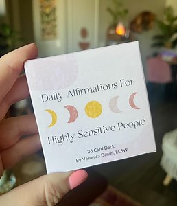 Affirmation Card Deck: Daily Mental Health for Highly Sensitive People - Etsy
