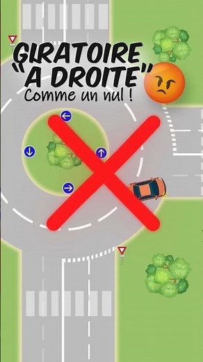 🚘 Giratoire comme un nul😡, ou comme un pro🏆 ?? #permisdeconduire #autoecole