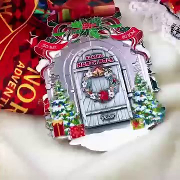 🎄 Jump into the festive fun of a Christmas adventure in North Pole, Alaska! Big cheers to those who've always dreamed of this holiday haven! 🌟 🥇 Our one-of-a-kind medal showcases Santa's cozy cabin, tucked away in the snowy North Pole, along with the awe-inspiring Aurora Borealis — a magical, heartwarming sight. 🇺🇸 Ready for some holiday fun? Join us today! 🎅🦌🛷🌲 https://adventure.mypacer.com/products/north-pole-alaska-virtual-challenge | Pacer Adventure Challenge Series