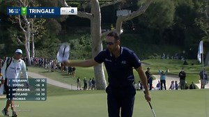 Cameron Tringale chips in for birdie at Genesis