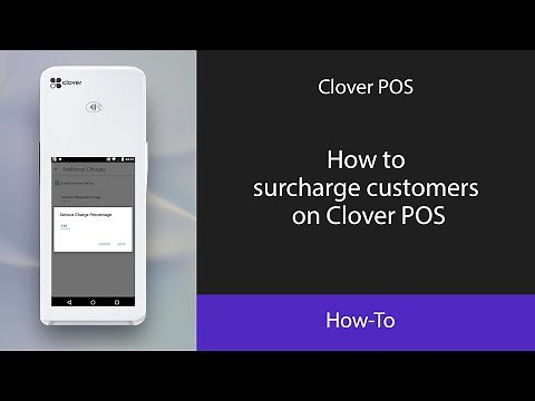 How to surcharge customers on Clover POS