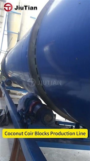 Coconut Coir Blocks Production Line #CoconutCoirBlocks #CocoPeatProductionLine #CoconutCoirMachine