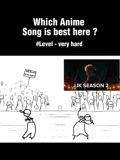 Which Anime Song is best | JJK Edition #anime #jjk #animebuzz