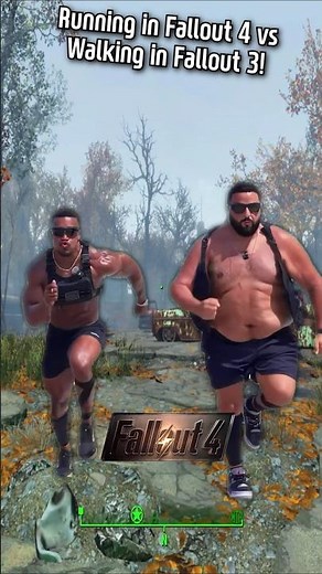 Running in Fallout 4 vs Walking in Fallout 3!