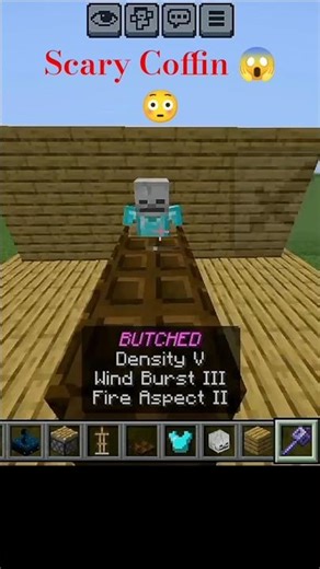 Minecraft Coffin Jump Scare Trap 😱⚰️ | Minecraft short |#minecraft #minecraftshorts #redstone