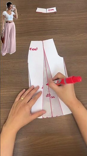 Differentiating and Applying Patterns for Wide-Leg Pants (Culottes/Palazzo) and Joggers.#sewing