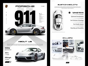Automobile Website UI Design