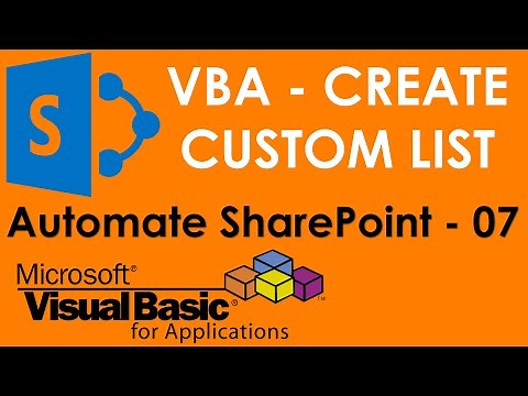 VBA to create SharePoint List or table on Run-time. SharePoint Automation using VBA - 7