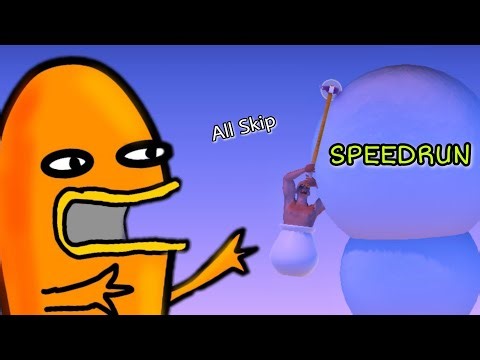 Getting Over It Mobile All Skip Speedrun