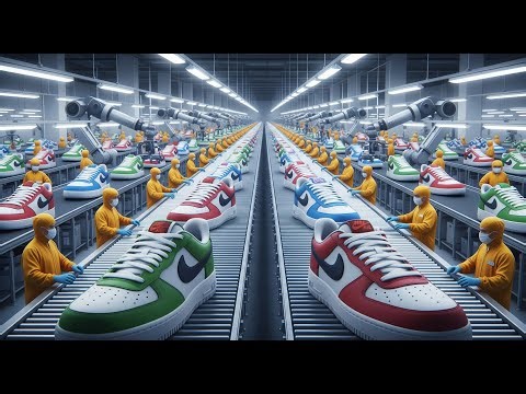 How Nike Shoes Are Made | Inside Mega Factories From Raw Materials to Finished Shoes