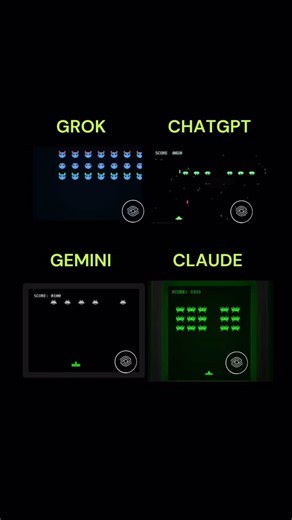 AI | Technology | Artificial Intelligence | Who won this round? 👇👇 Prompt: Create a single self-contained HTML file (HTML/CSS/JS) that renders a short, non-interactive Space... | Instagram