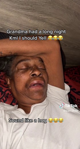 #fypシ #viral #grandma #funny #snoring