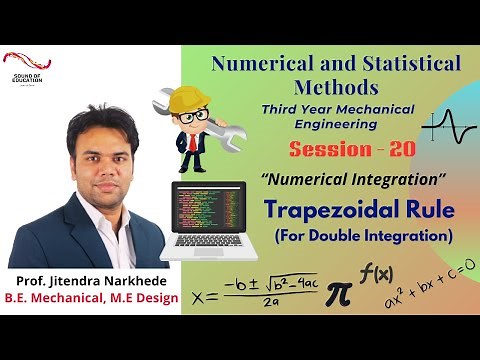 Numerical Integration | Trapezoidal Rule | Double Integration | Unit- 03