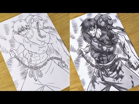 How to Draw "Toji Fushiguro" [Jujutsu Kaisen] - Step by Step (Tutorial) | Anime Drawing