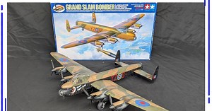 Maquette du Lancaster Grand Slam Bomber de Tamiya au 1/48.